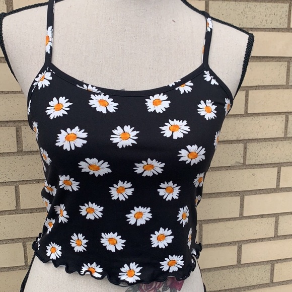 Zenana Black White Daisy Floral Print Cami Top Skirt Set - Picture 5 of 14